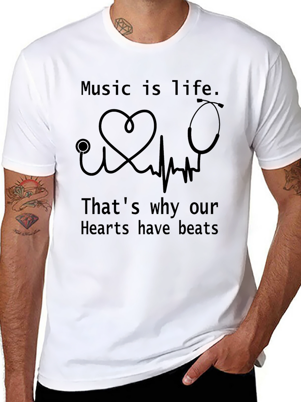 Music is Life Graphic T-Shirt