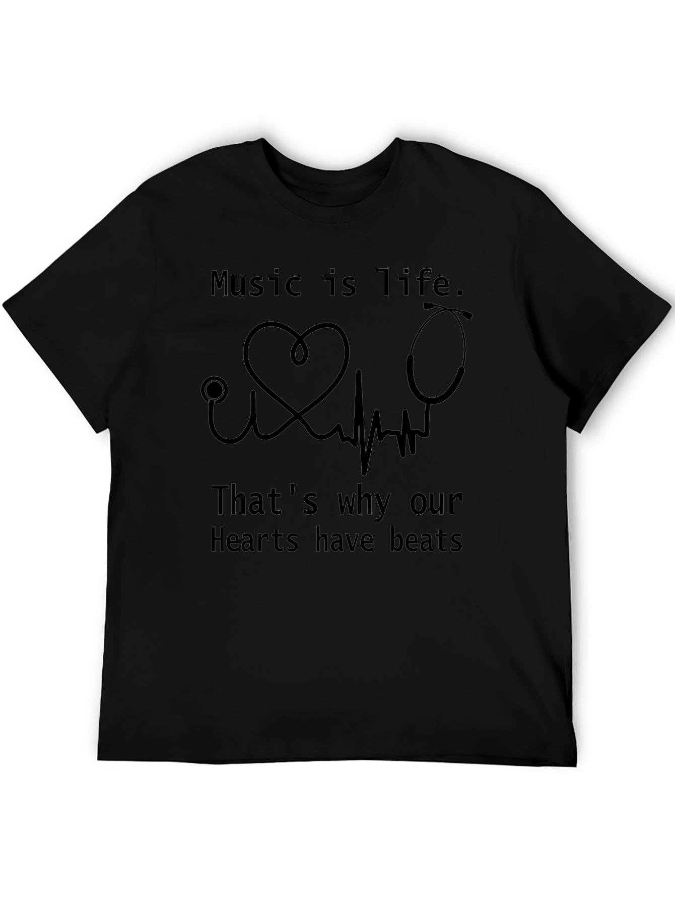 Music is Life Graphic T-Shirt