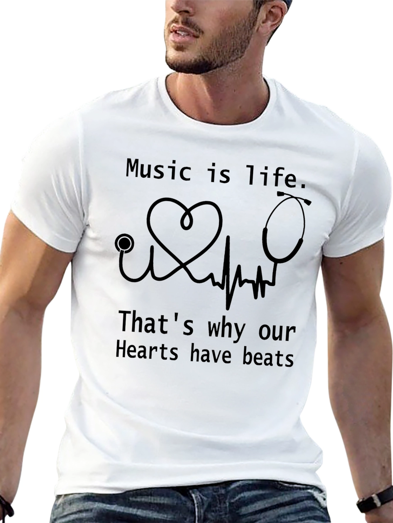 Music is Life Graphic T-Shirt