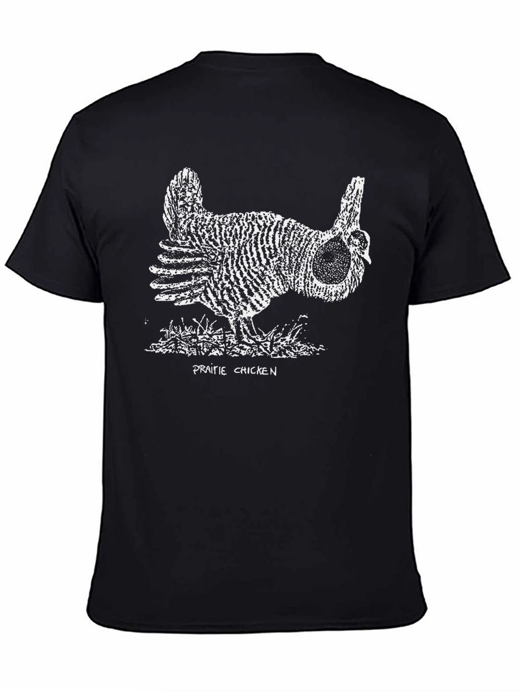 Prairie Chicken Graphic T-Shirt - Black