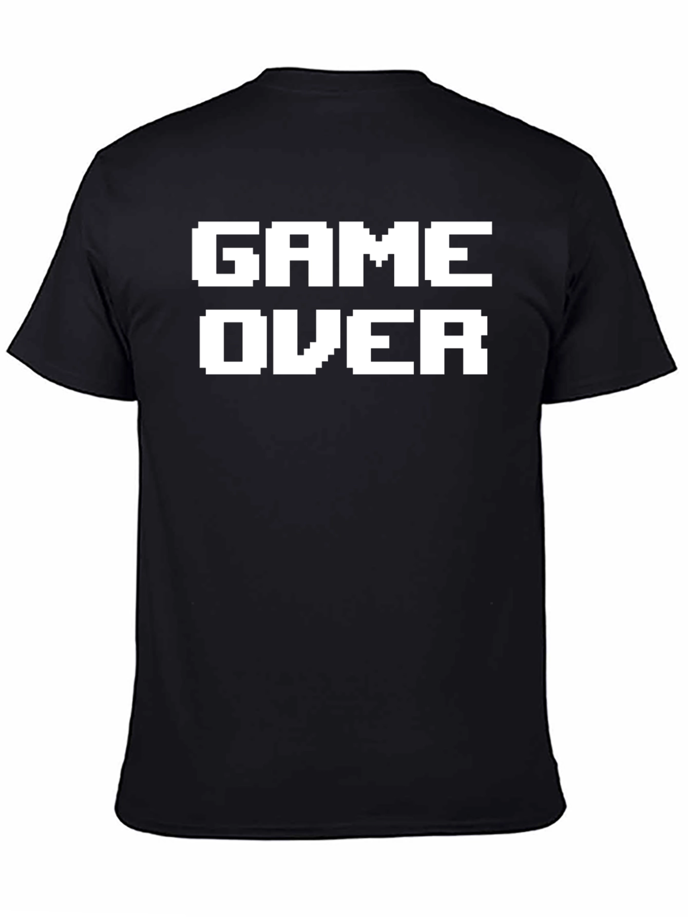Game Over Pixelated Graphic T-Shirt