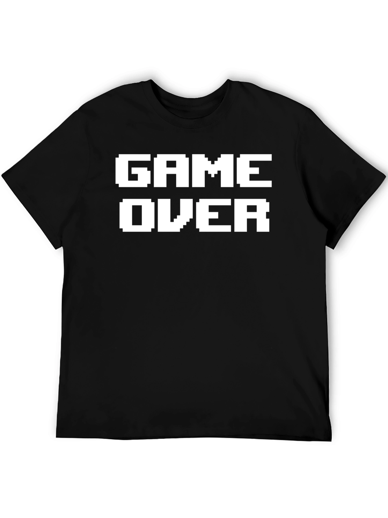 Game Over Pixelated Graphic T-Shirt