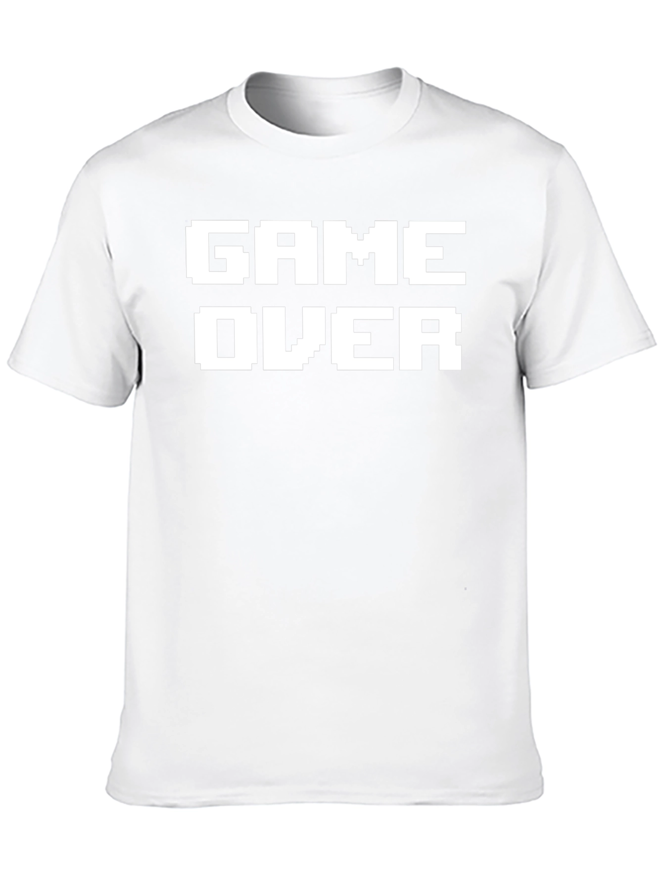 Game Over Pixelated Graphic T-Shirt