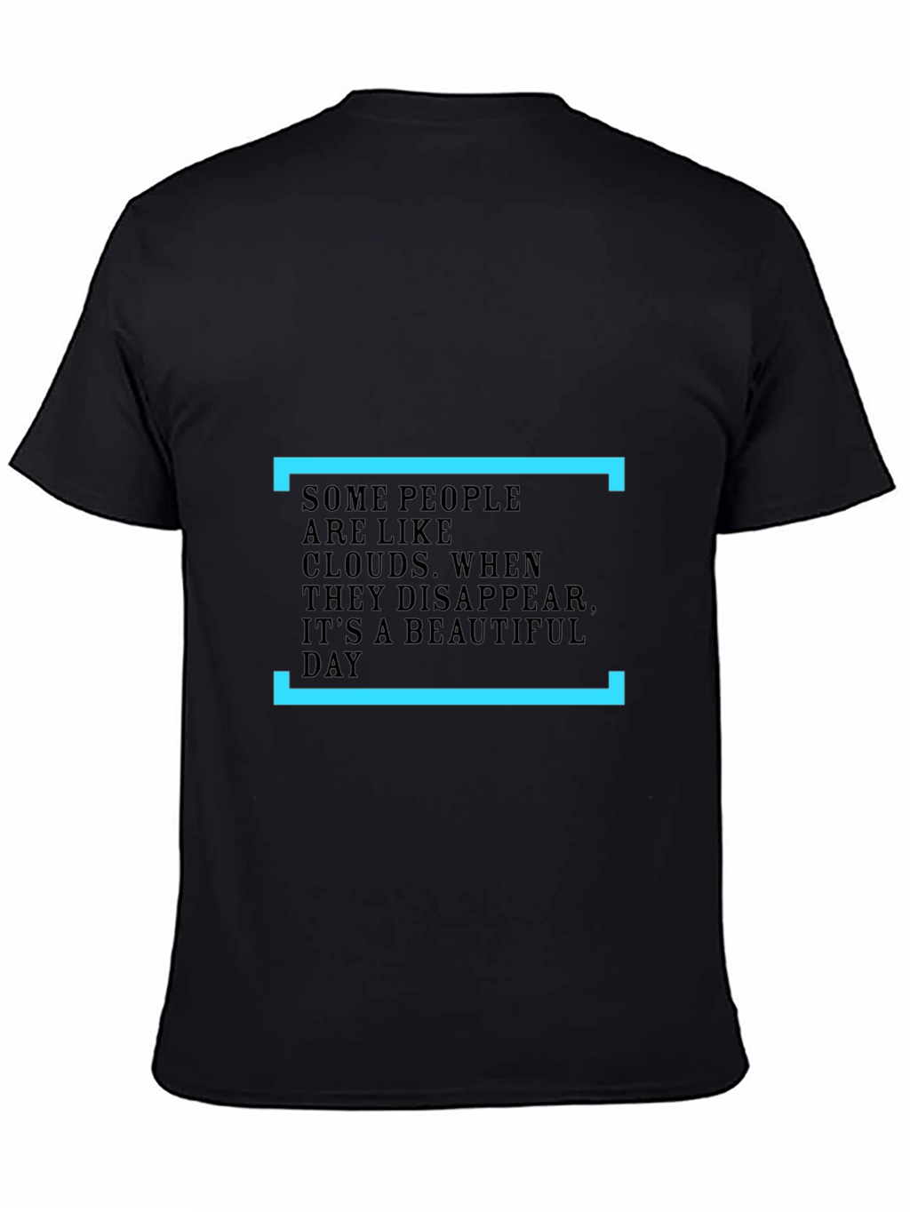 Inspirational Cloud T-Shirt - Black