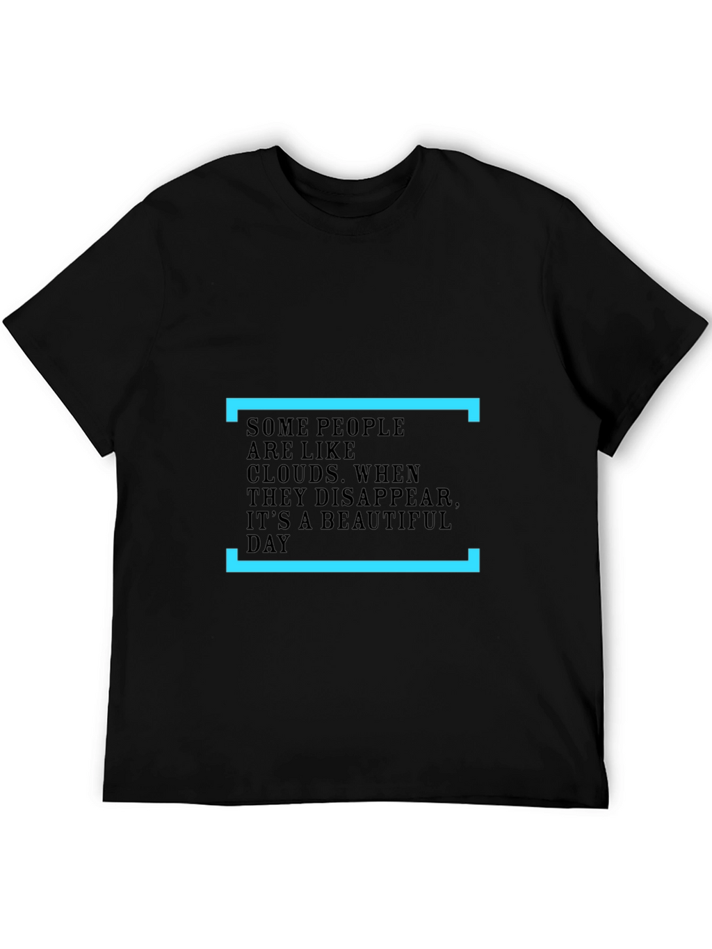 Inspirational Cloud T-Shirt - Black