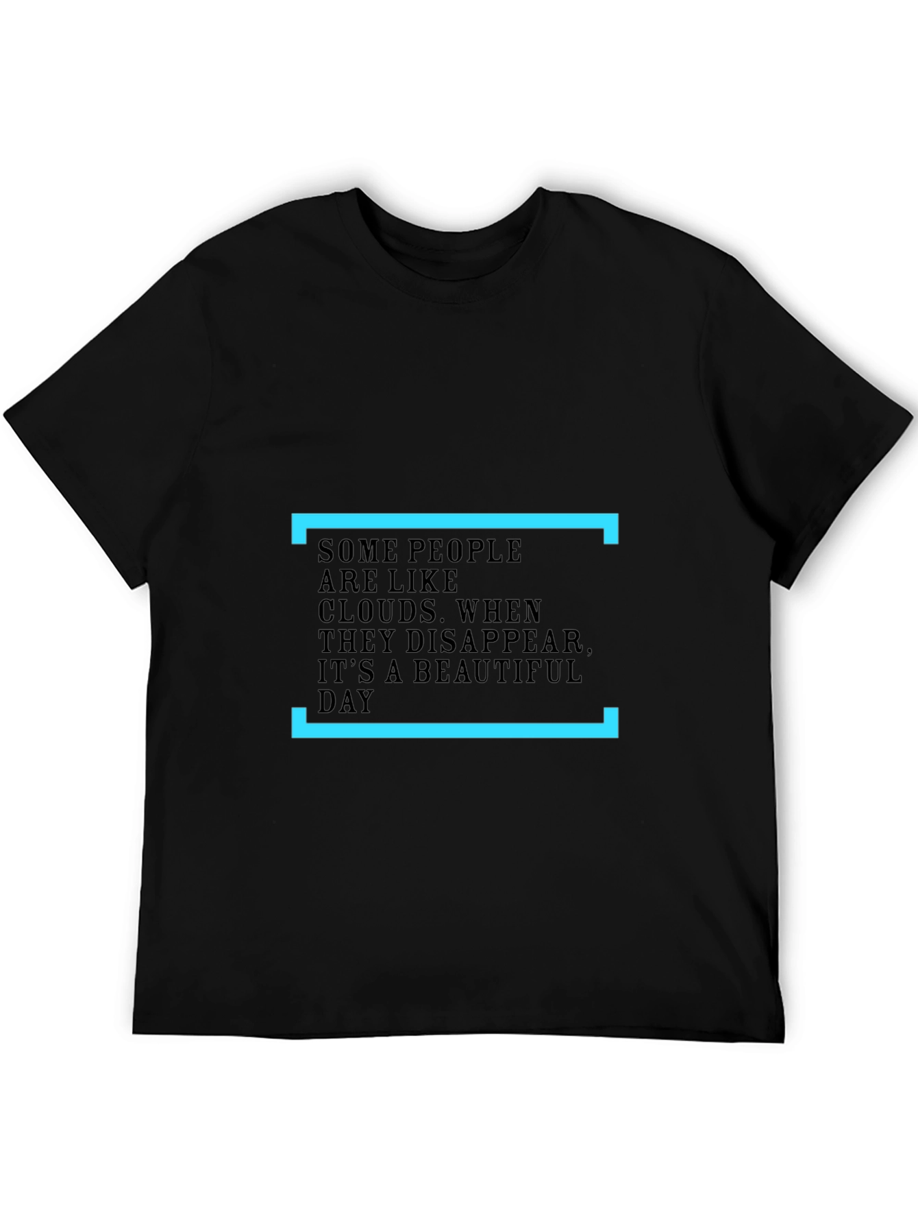 Inspirational Cloud T-Shirt - Black