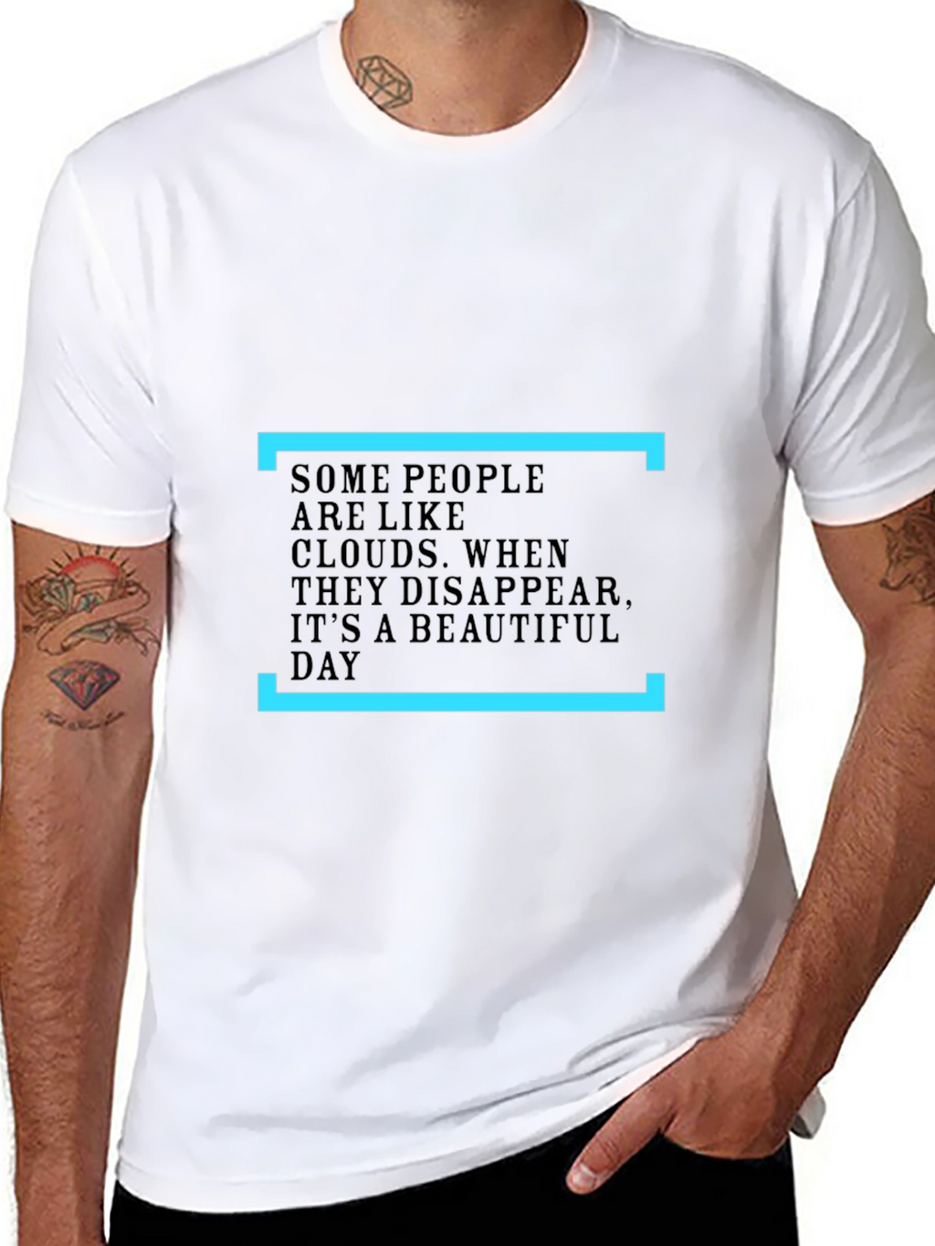 Inspirational Cloud T-Shirt - Black