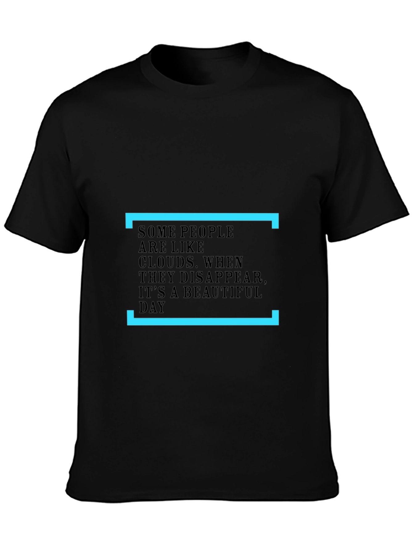 Inspirational Cloud T-Shirt - Black