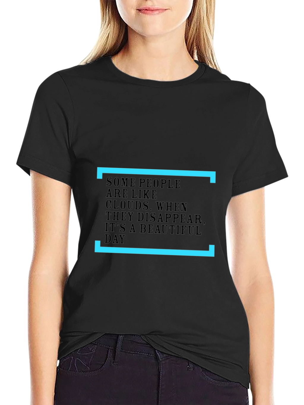 Inspirational Cloud T-Shirt - Black
