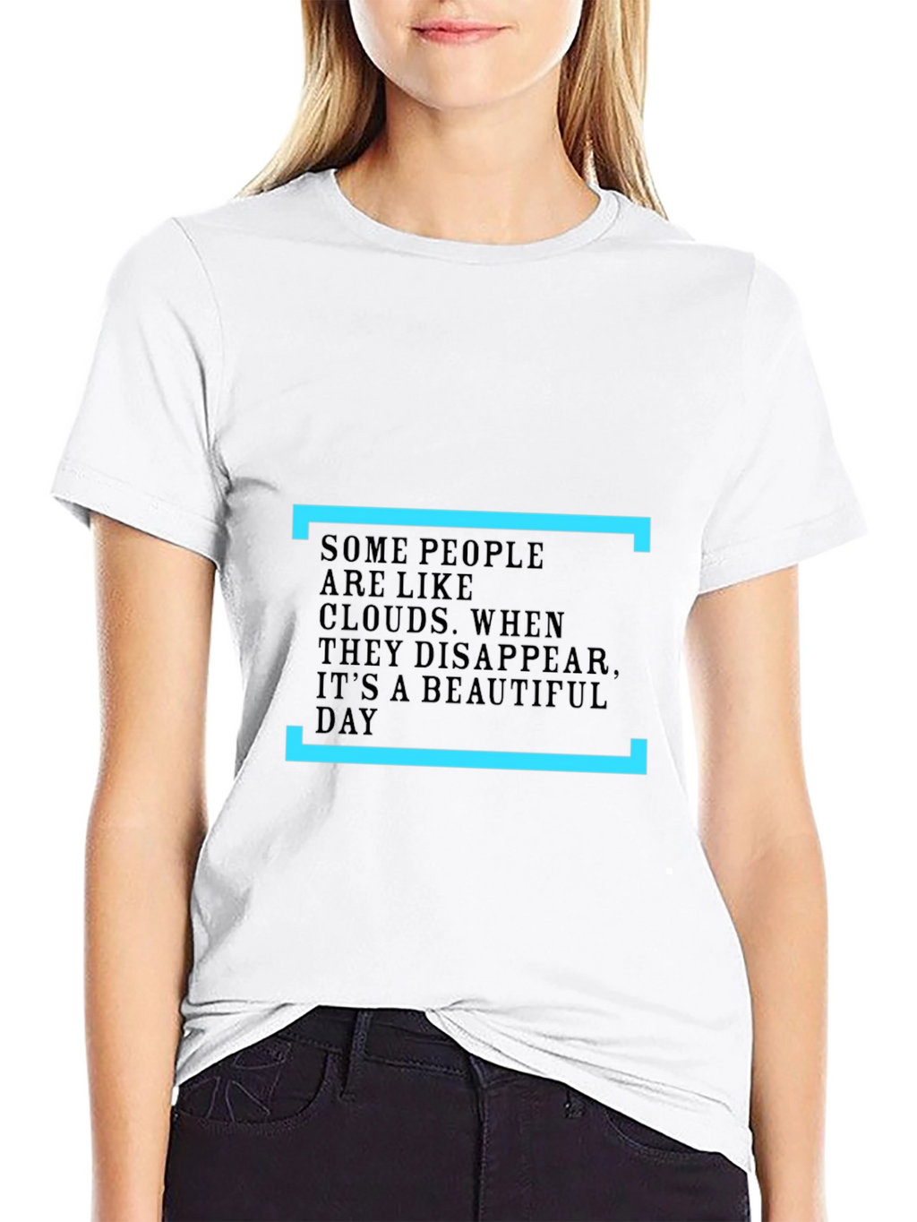 Inspirational Cloud T-Shirt - Black