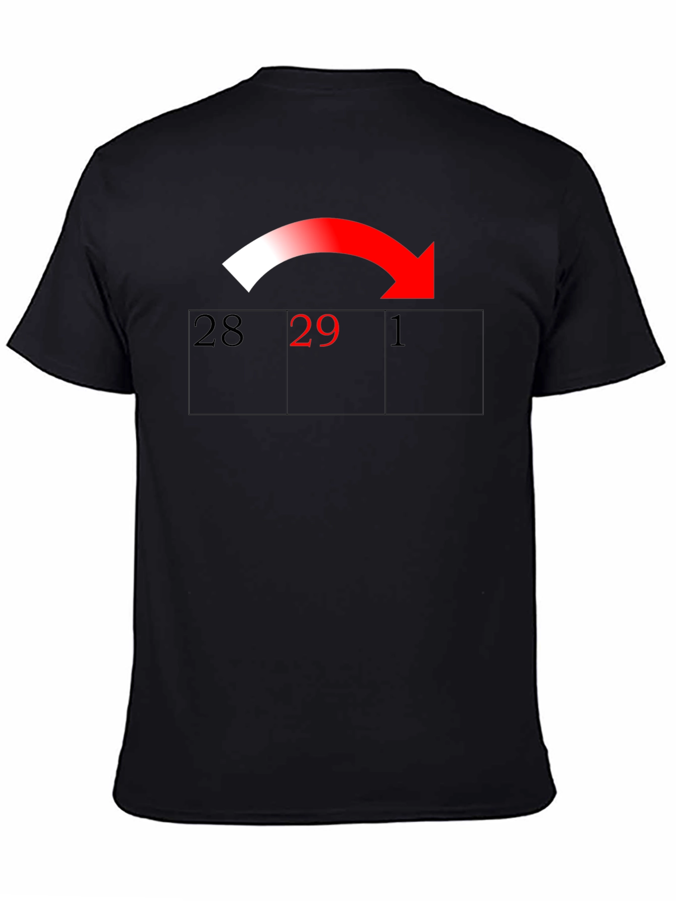 Leap Year T-Shirt Calendar Arrow Design