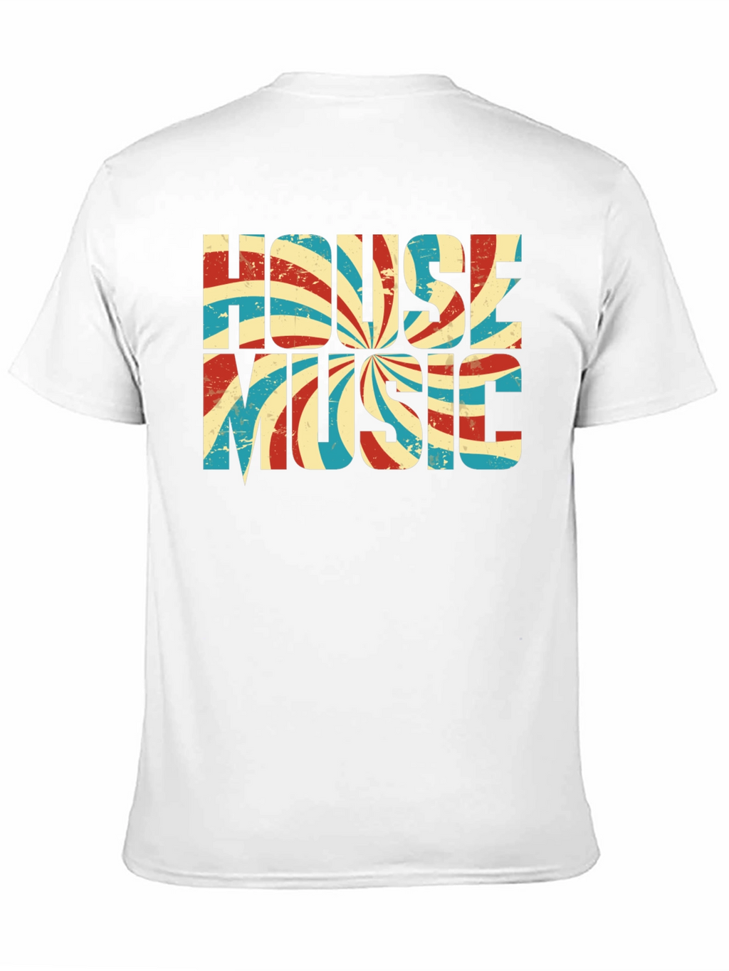 Retro House Music Graphic Tee - Black
