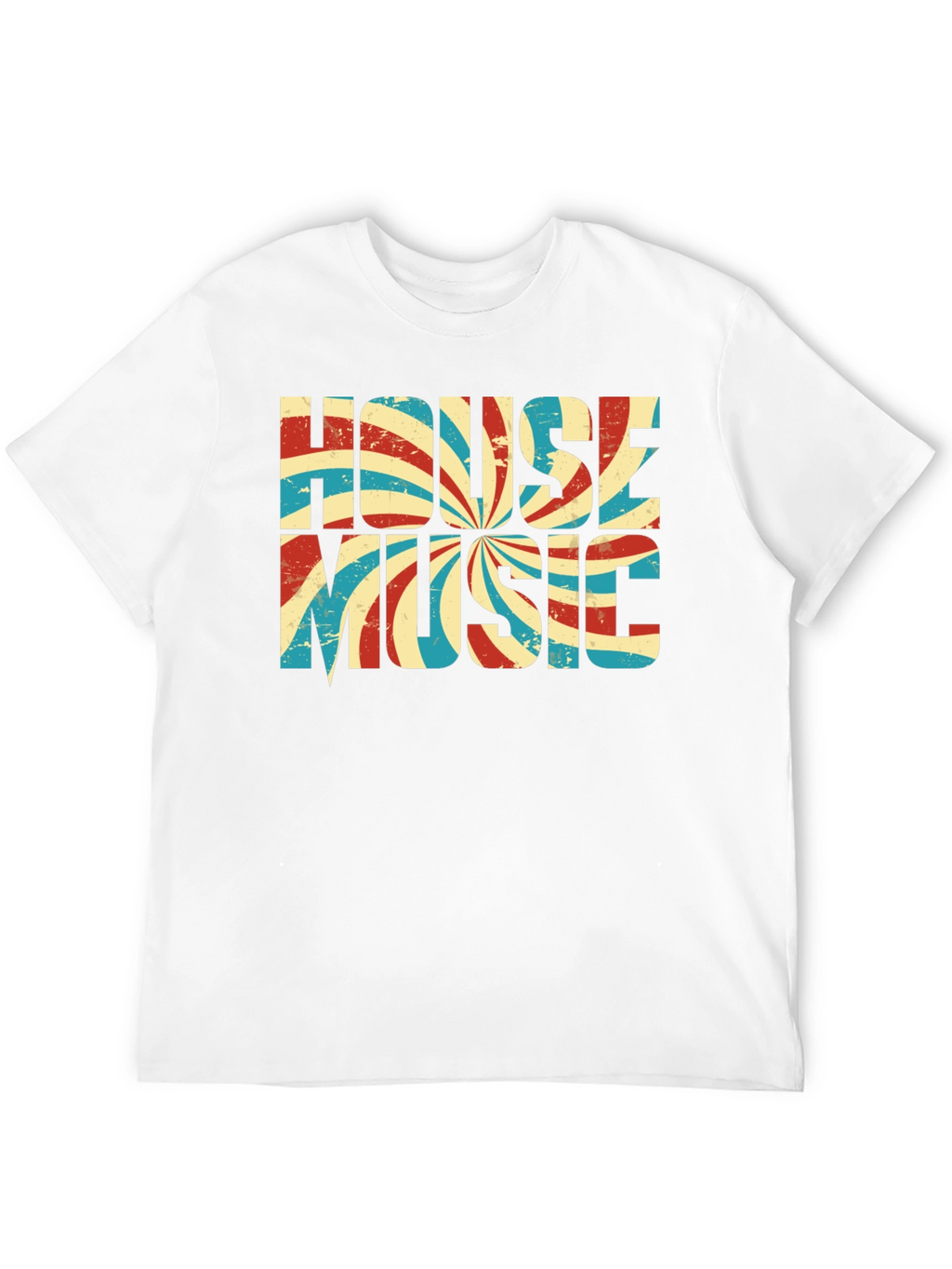 Retro House Music Graphic Tee - Black