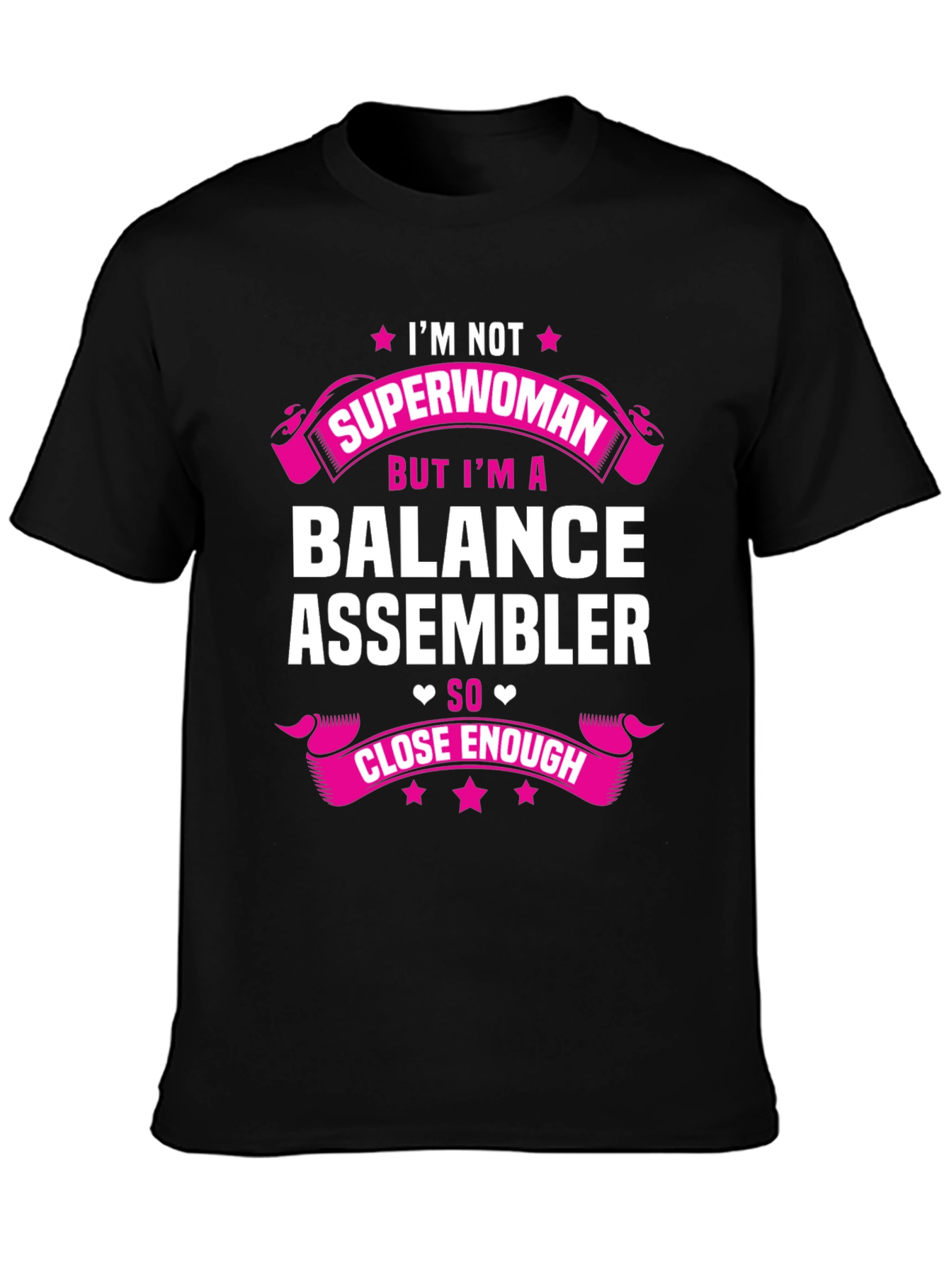Balance Assembler Superwoman T-Shirt Funny Job Tee