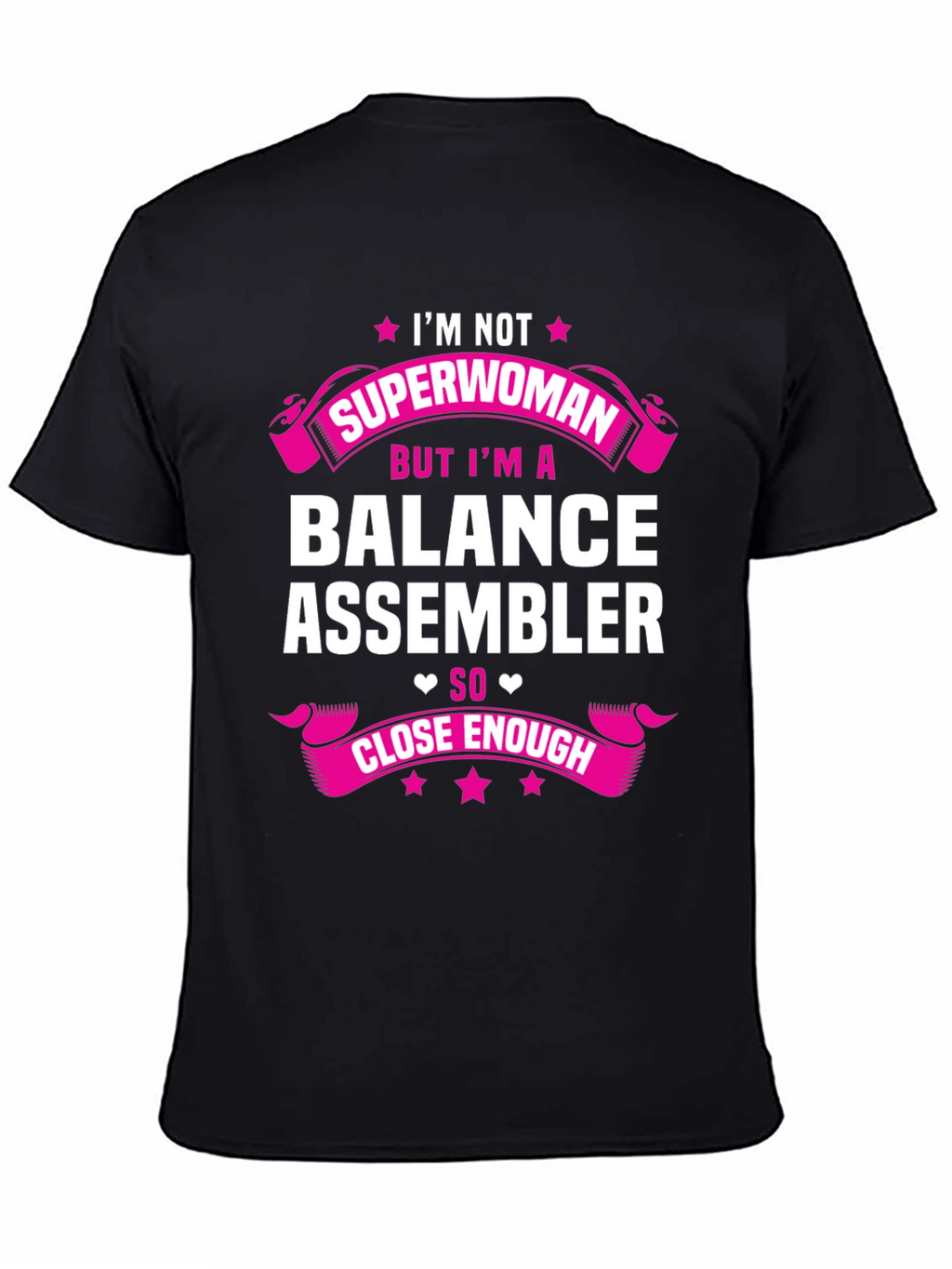 Balance Assembler Superwoman T-Shirt Funny Job Tee