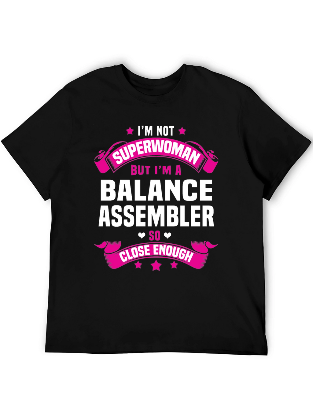 Balance Assembler Superwoman T-Shirt Funny Job Tee