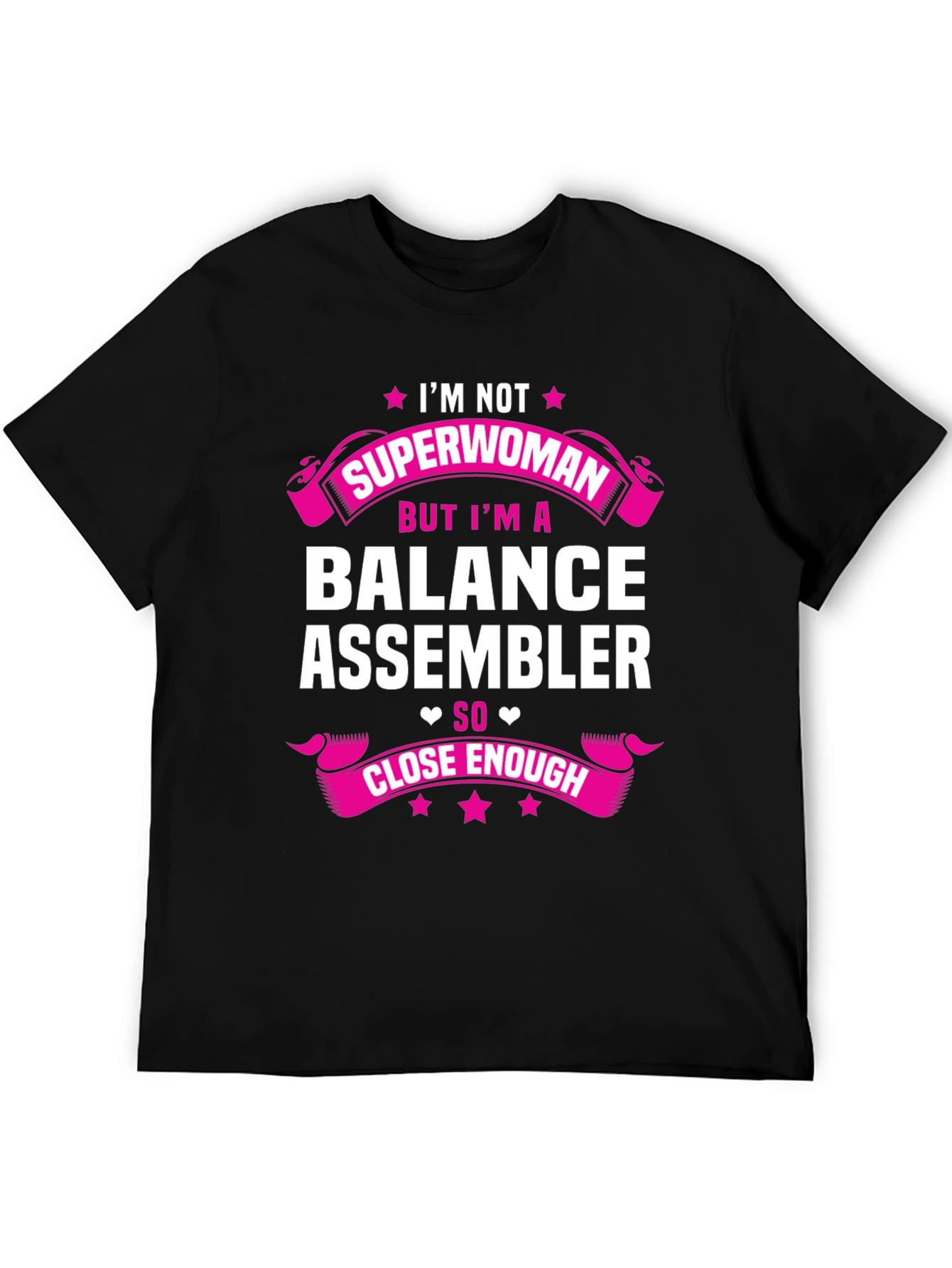 Balance Assembler Superwoman T-Shirt Funny Job Tee