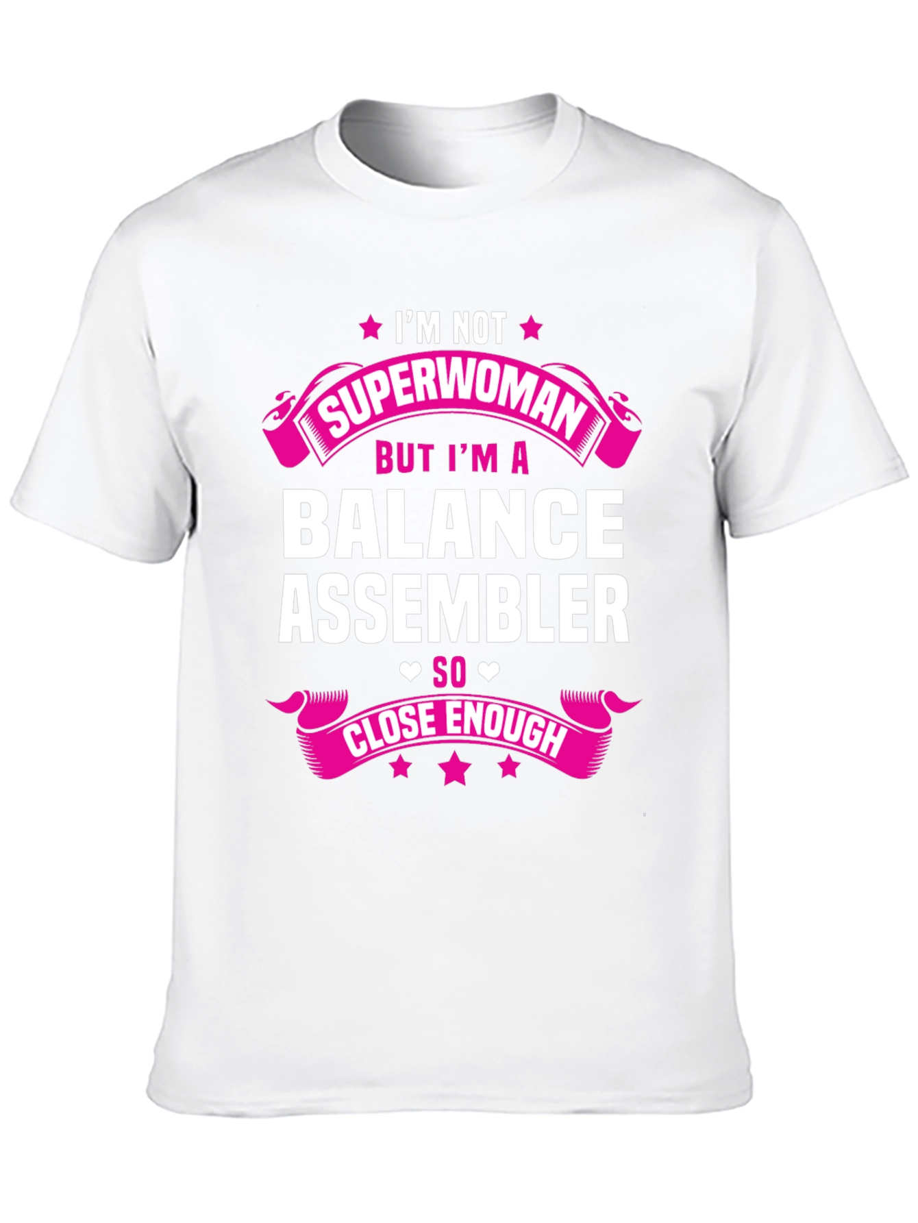 Balance Assembler Superwoman T-Shirt Funny Job Tee