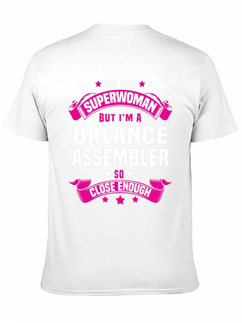 Balance Assembler Superwoman T-Shirt Funny Job Tee