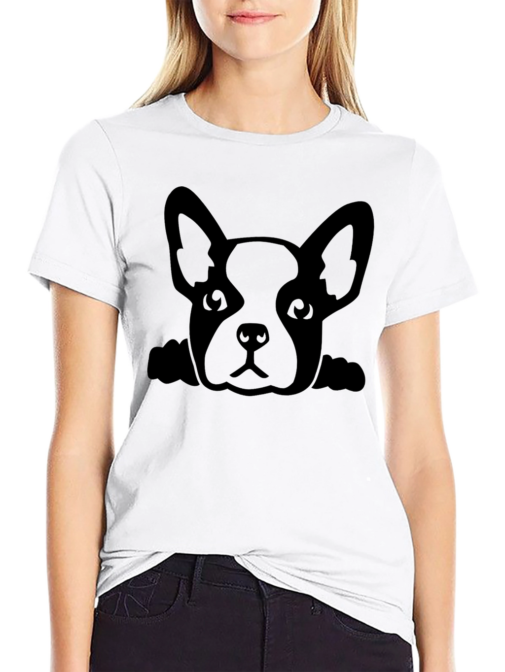 Dog Graphic Black T-Shirt