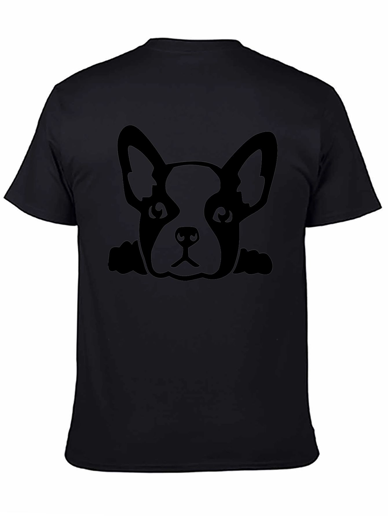 Dog Graphic Black T-Shirt
