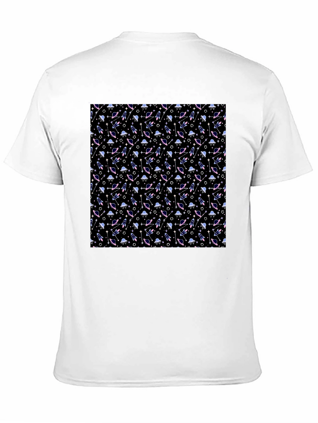Galaxy Print Black T-Shirt - Sci-Fi Style
