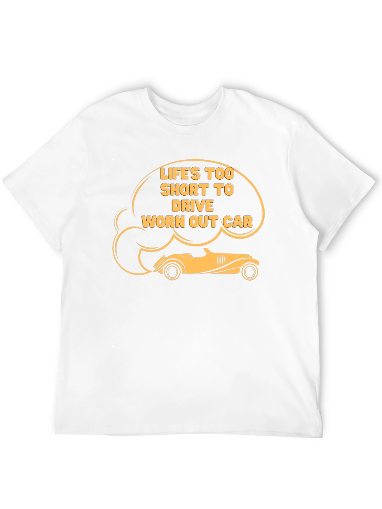 Lifes Too Short Car Graphic Tee - Black