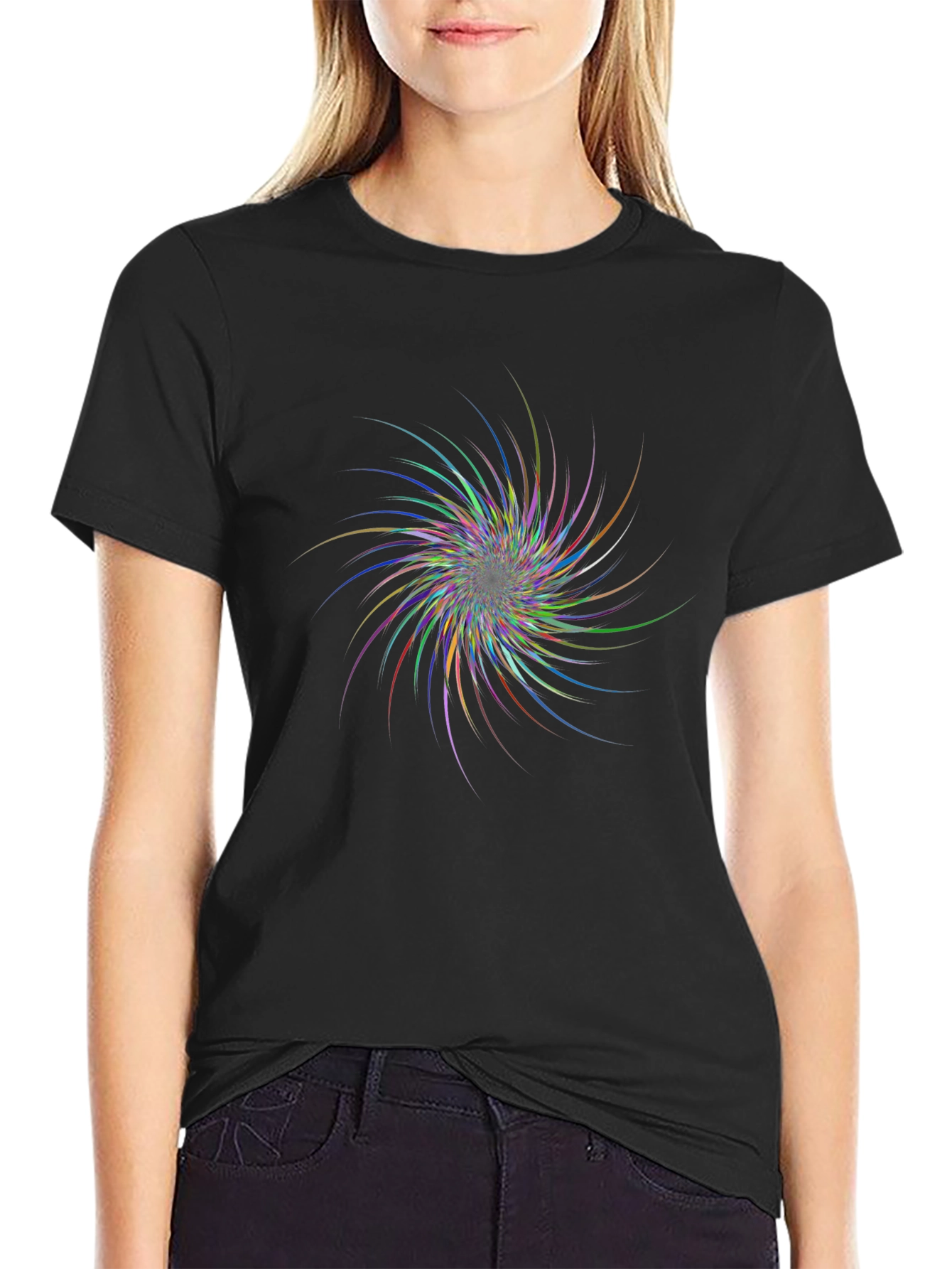 Abstract Swirl Graphic T-Shirt