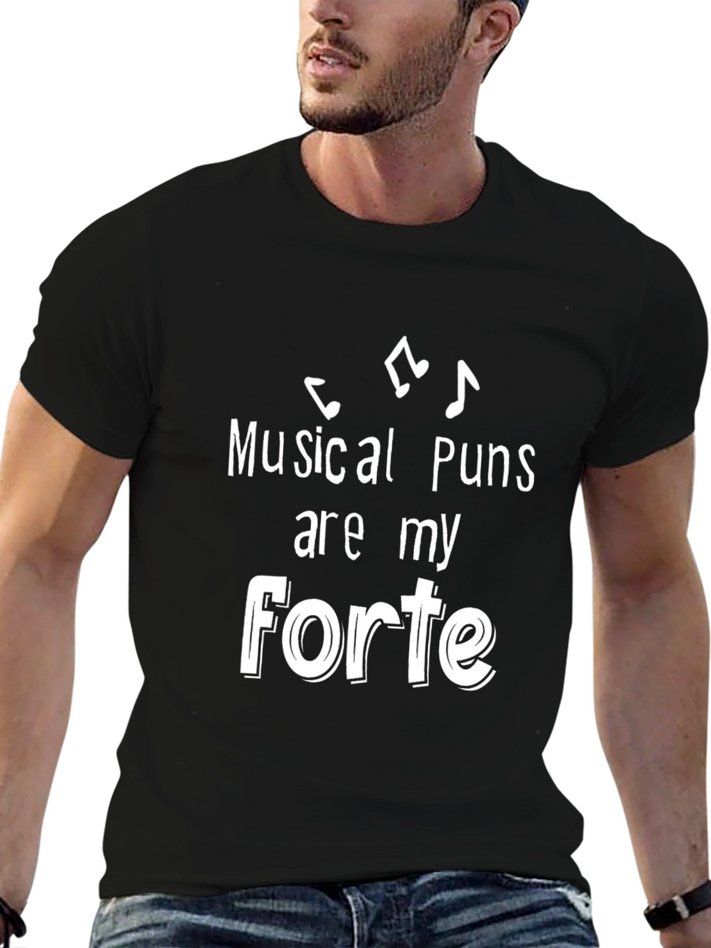 Musical Puns Forte Graphic Tee