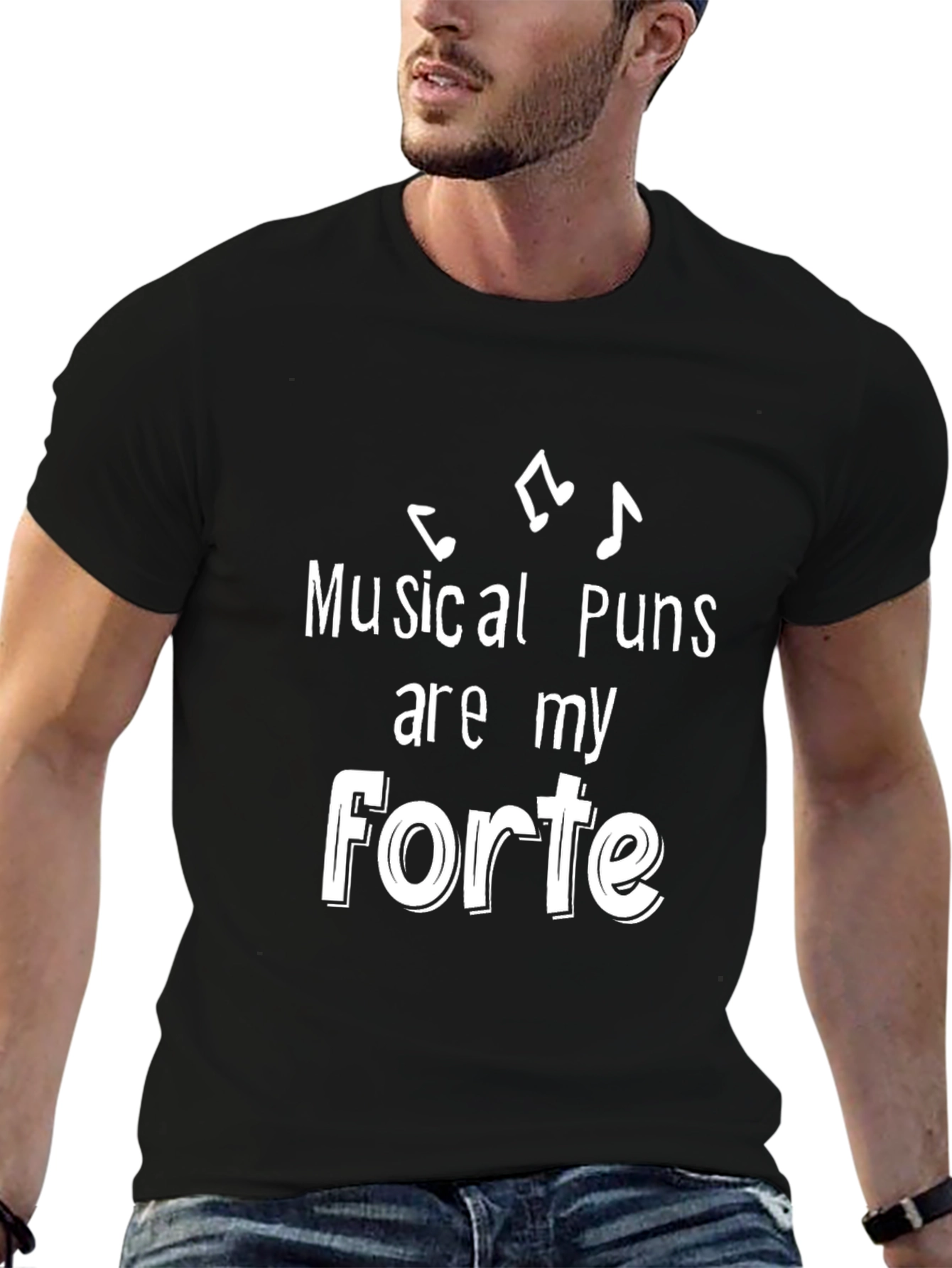 Musical Puns Forte Graphic Tee