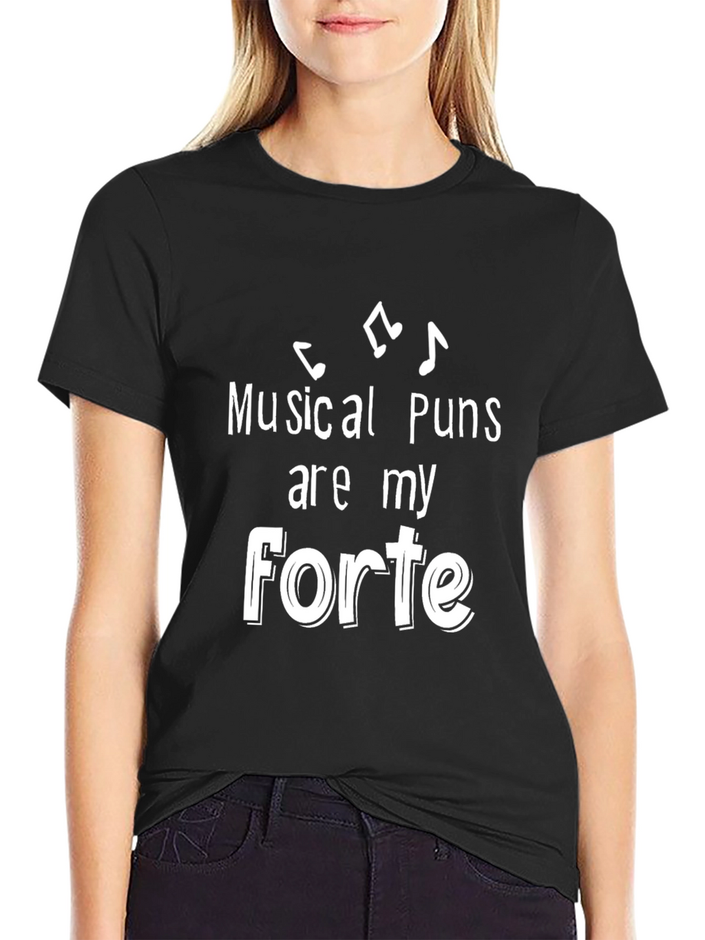 Musical Puns Forte Graphic Tee