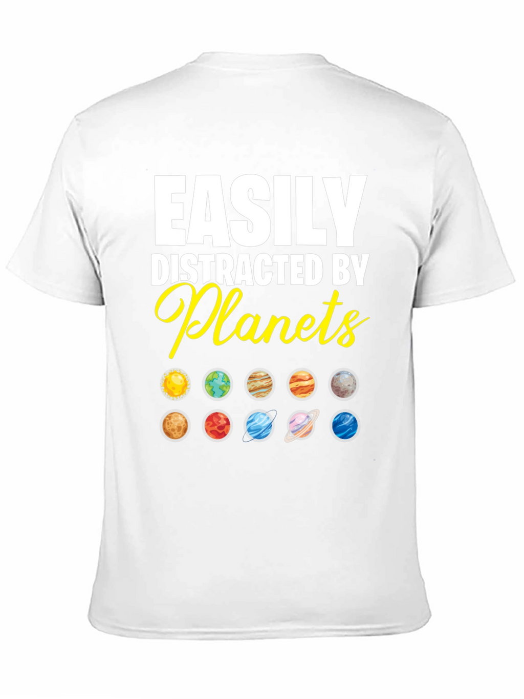 Easily Distracted by Planets Graphic T-Shirt
