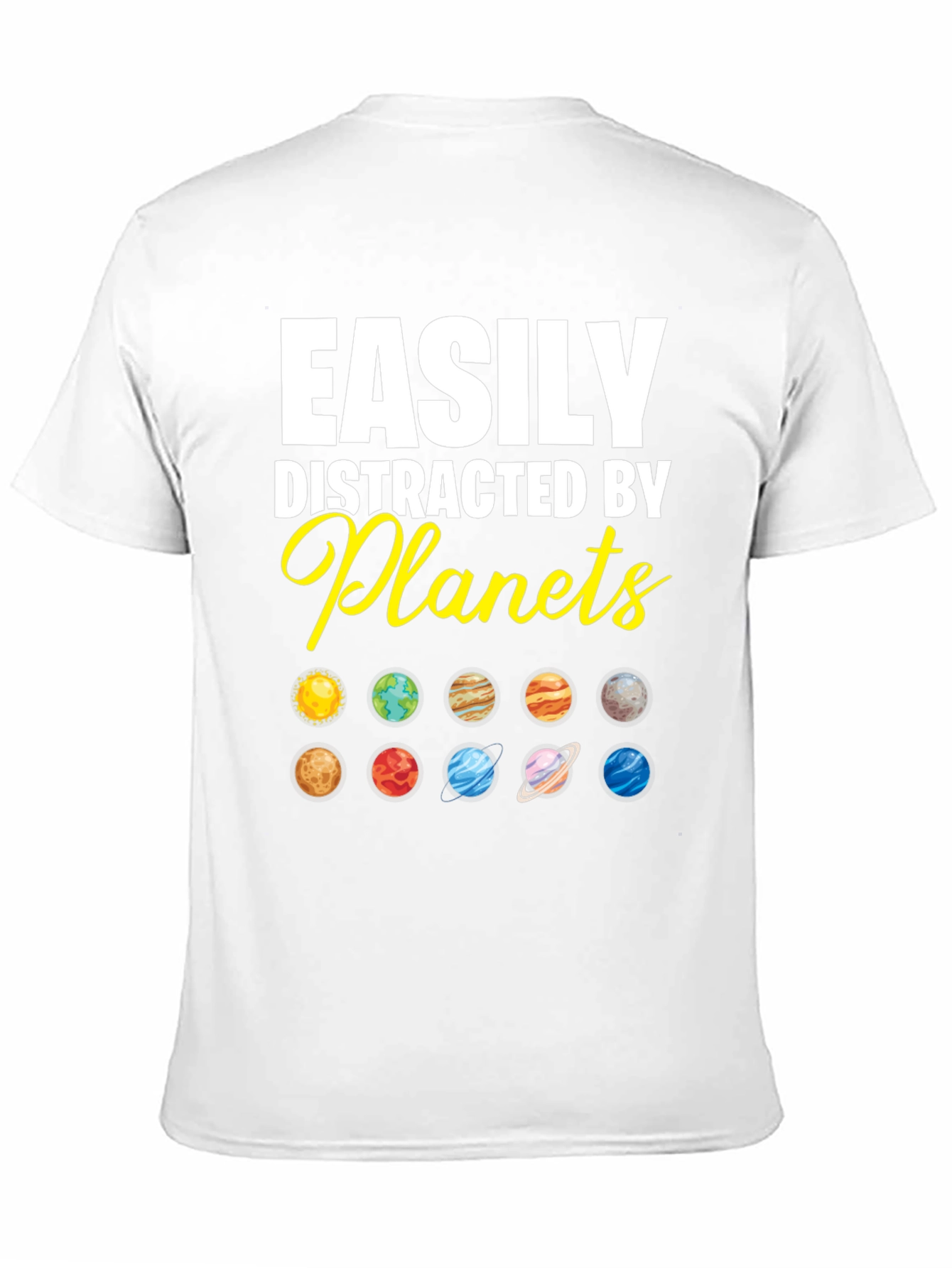 Easily Distracted by Planets Graphic T-Shirt