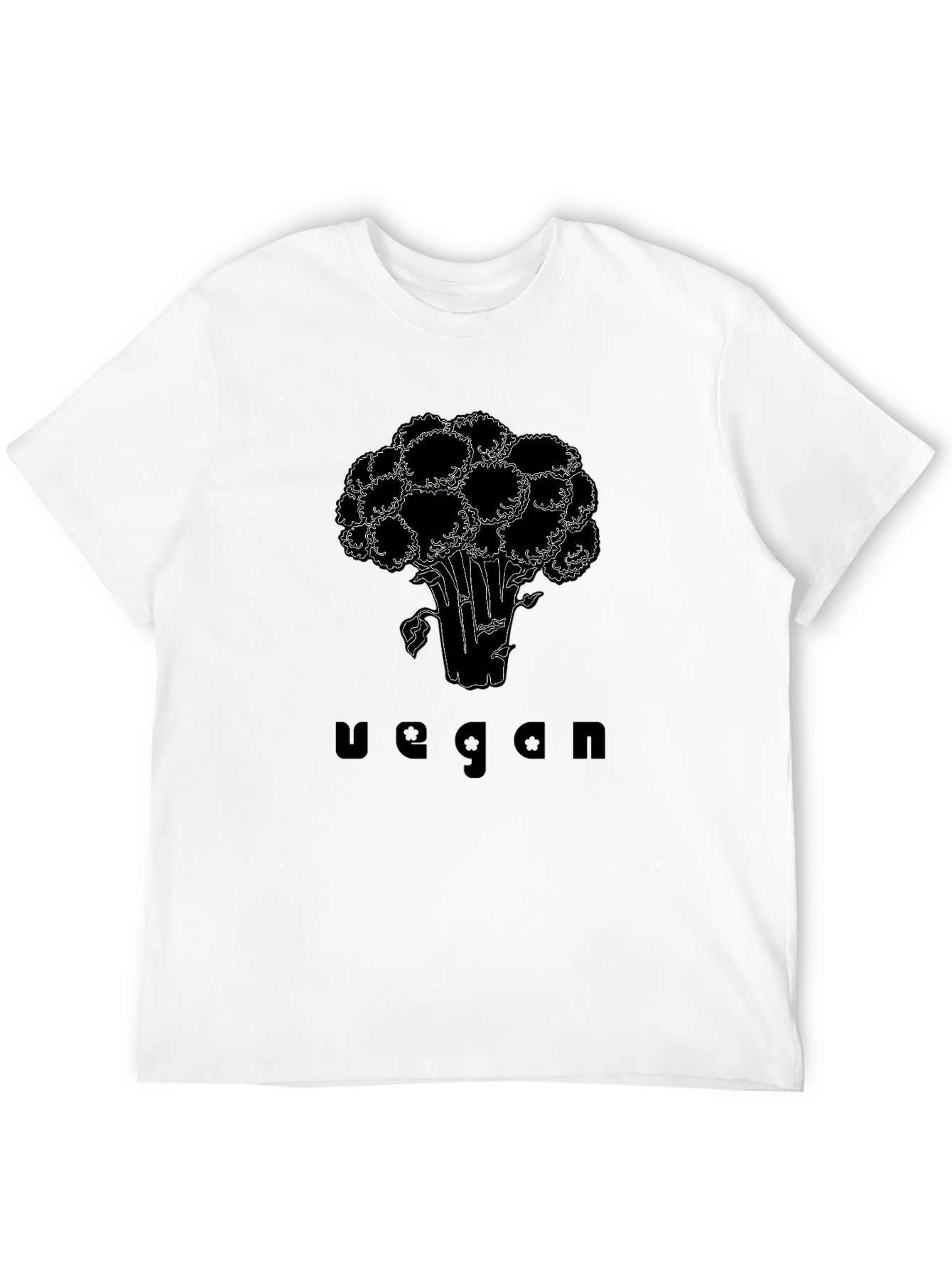 Vegan Broccoli Graphic Tee - Black