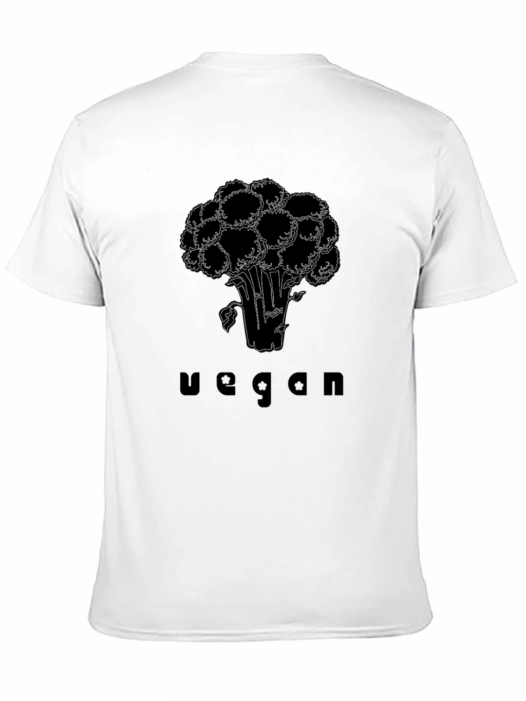 Vegan Broccoli Graphic Tee - Black
