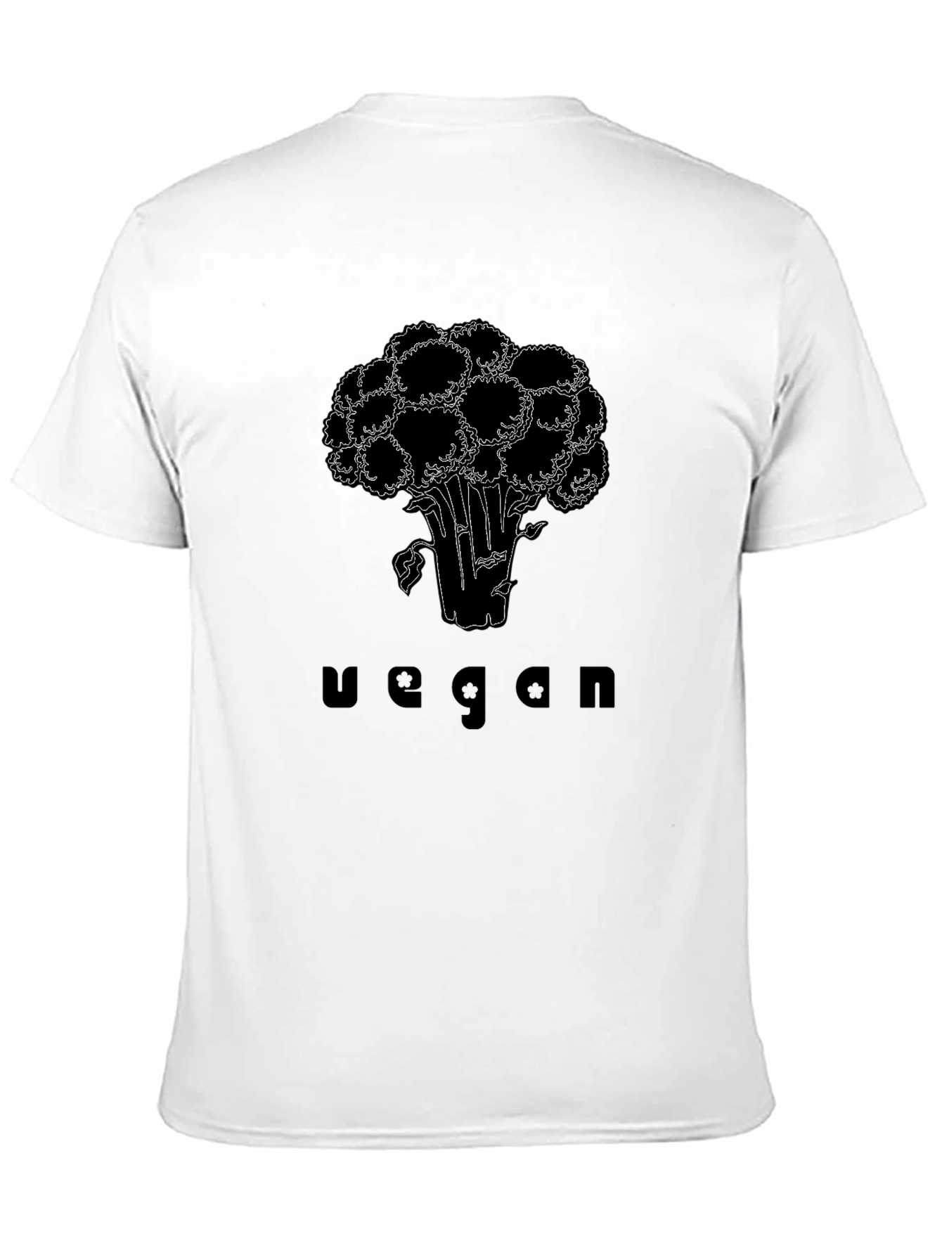 Vegan Broccoli Graphic Tee - Black