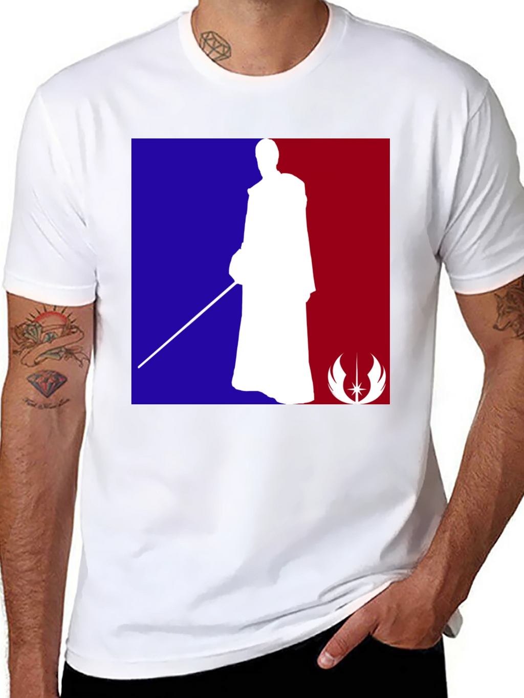 Star Wars Jedi NBA Logo T-Shirt