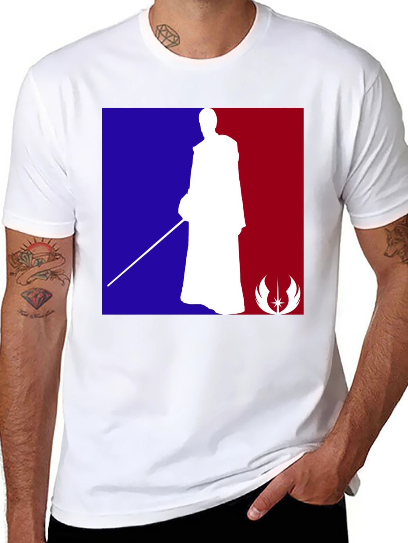 Star Wars Jedi NBA Logo T-Shirt