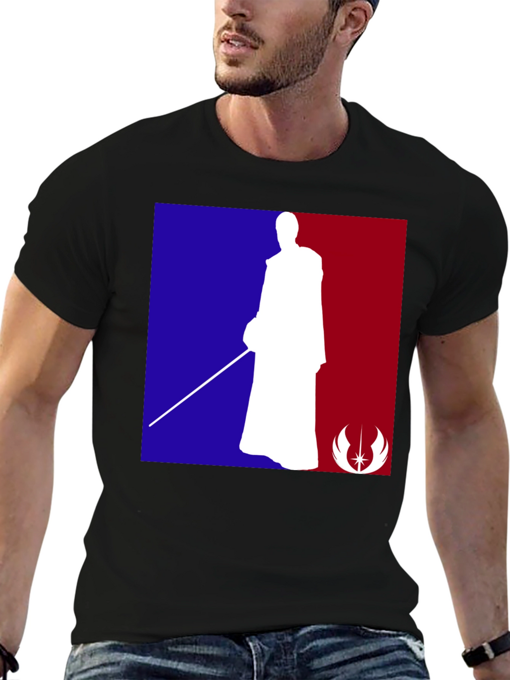 Star Wars Jedi NBA Logo T-Shirt