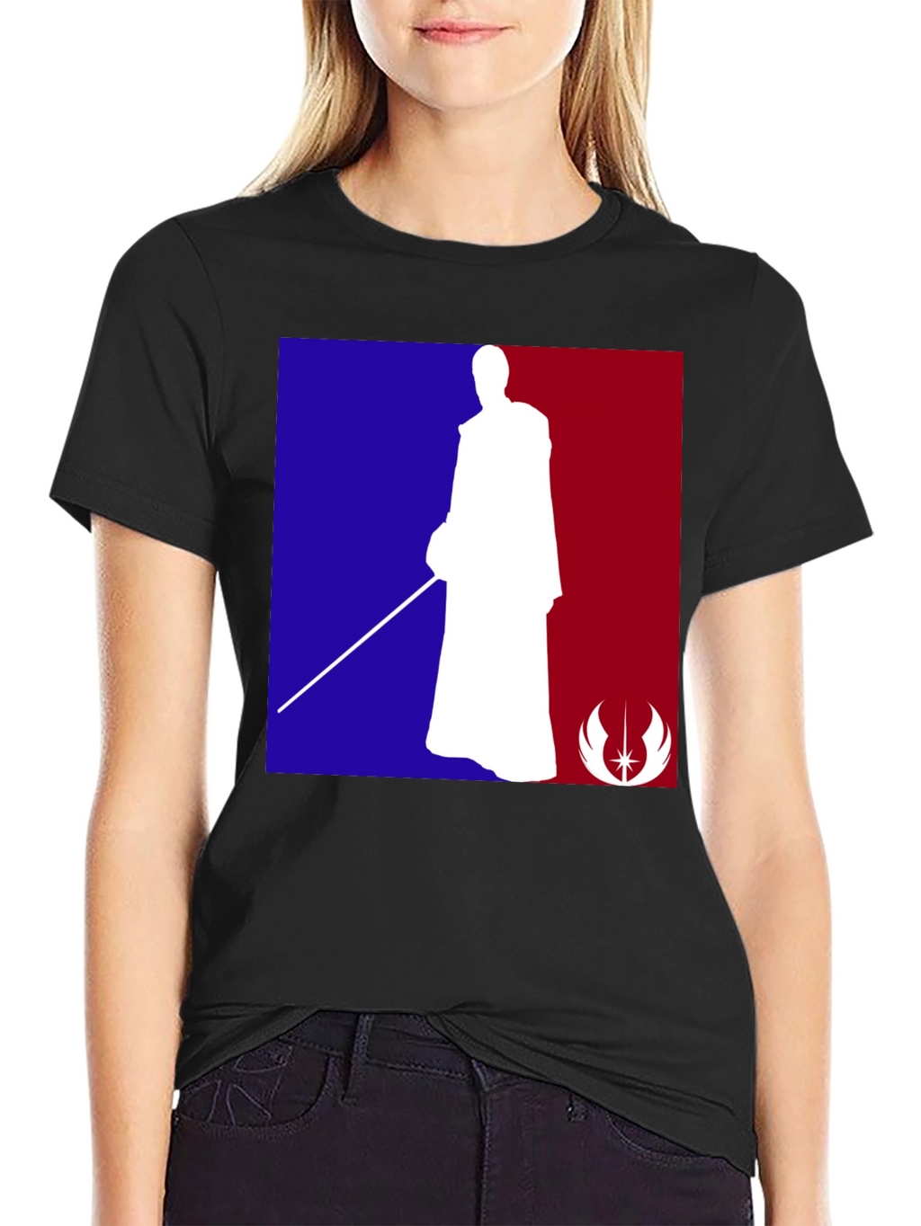 Star Wars Jedi NBA Logo T-Shirt