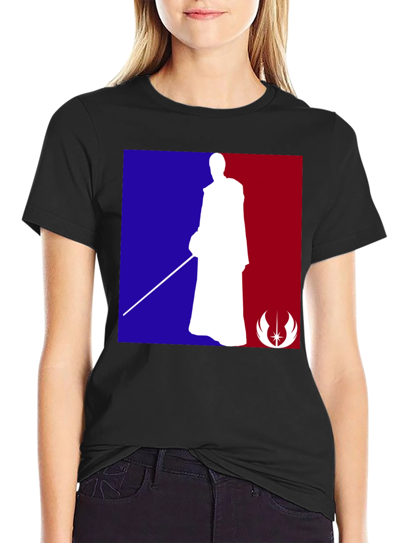 Star Wars Jedi NBA Logo T-Shirt