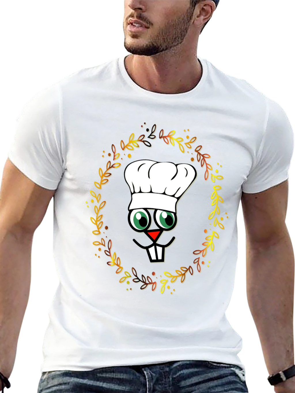 Chef Turkey T-Shirt - Thanksgiving Cartoon