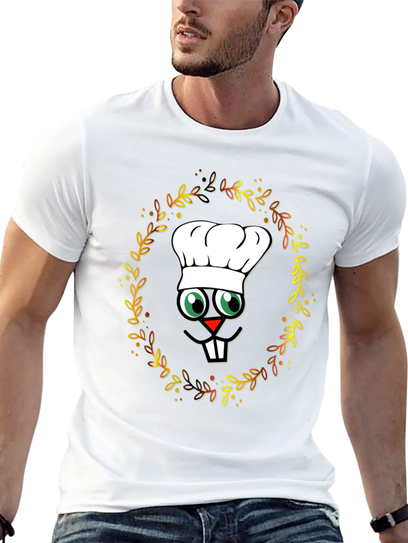 Chef Turkey T-Shirt - Thanksgiving Cartoon
