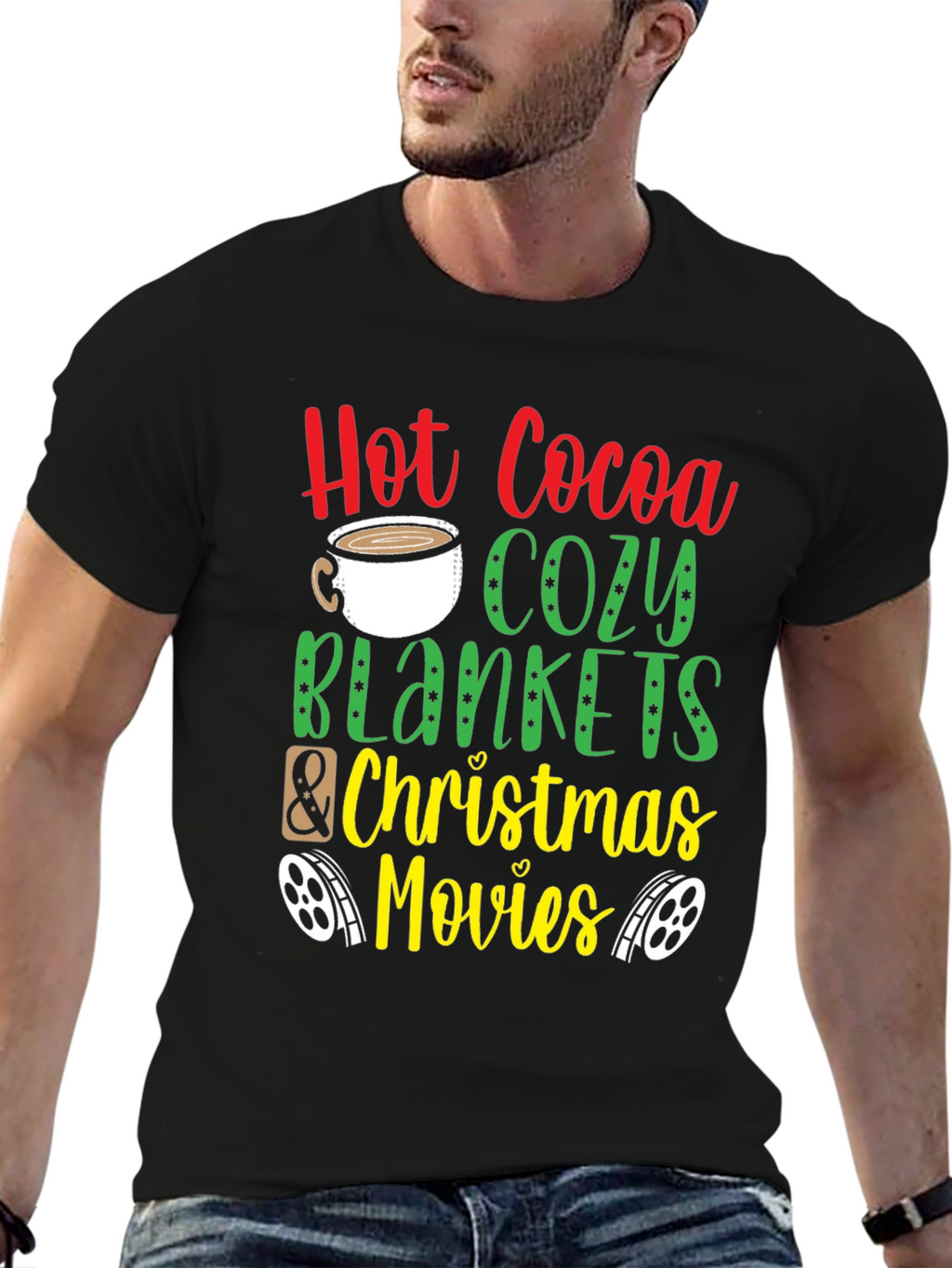 Hot Cocoa & Cozy Blankets Christmas Tee