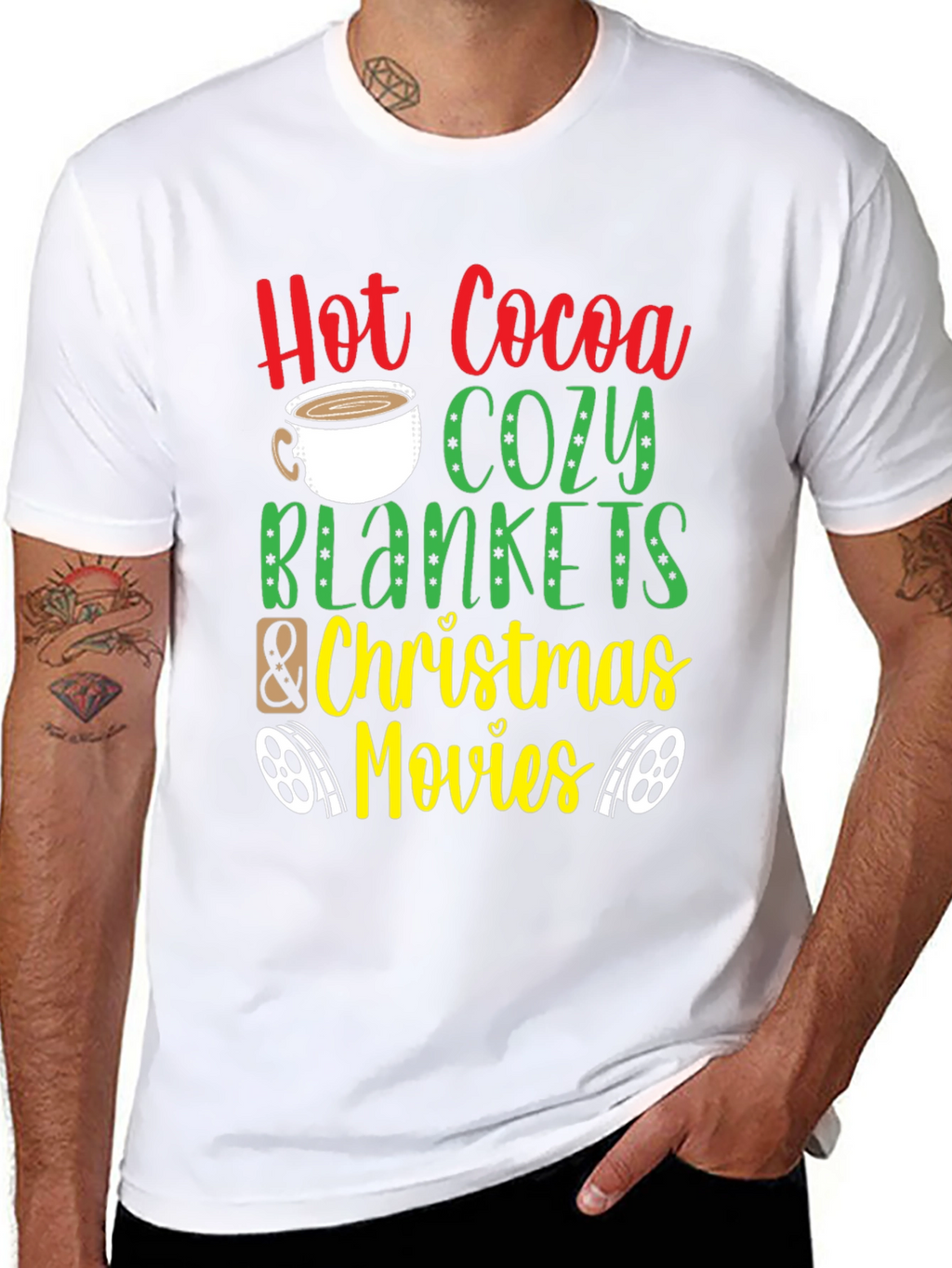 Hot Cocoa & Cozy Blankets Christmas Tee