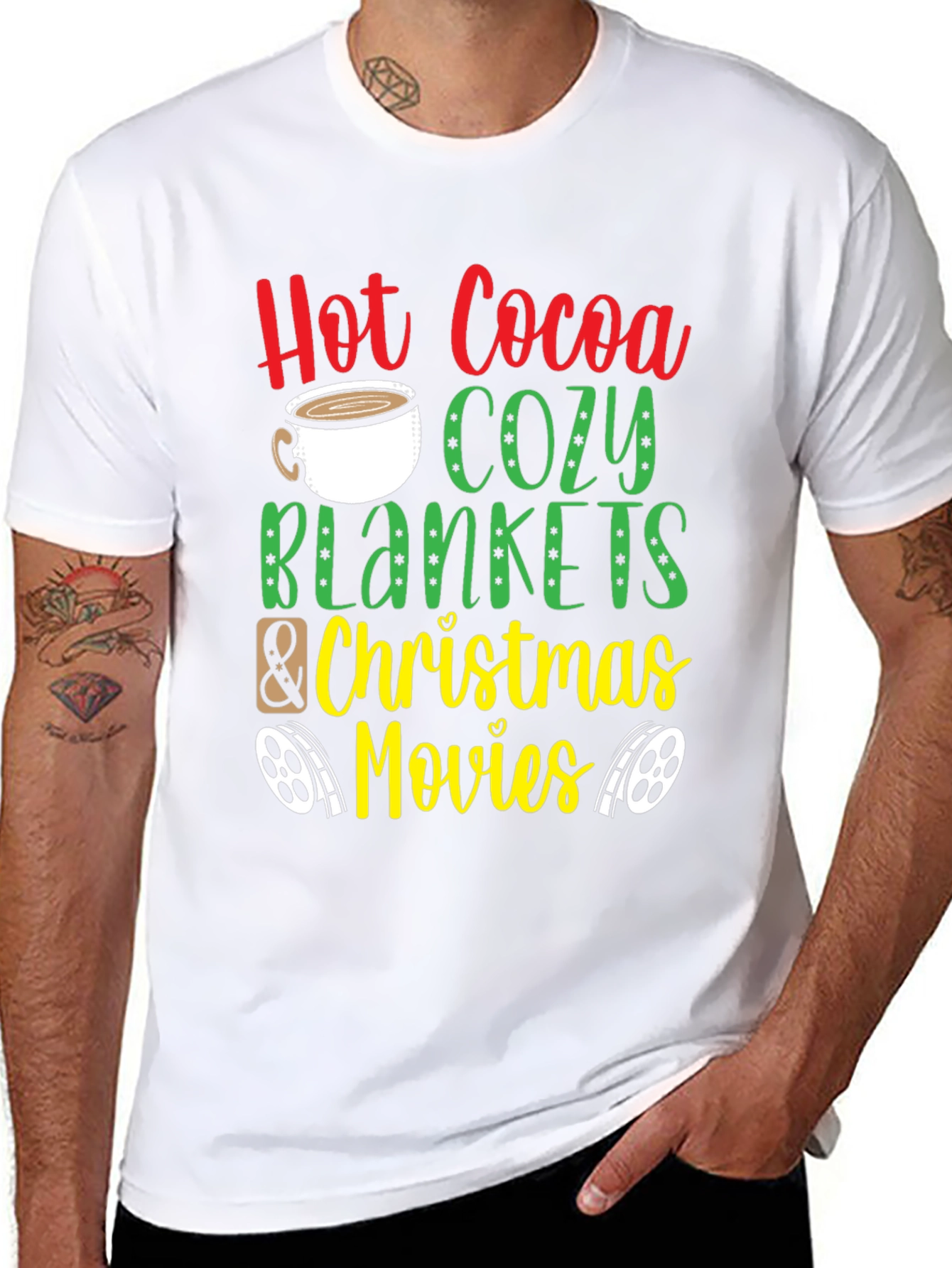 Hot Cocoa & Cozy Blankets Christmas Tee