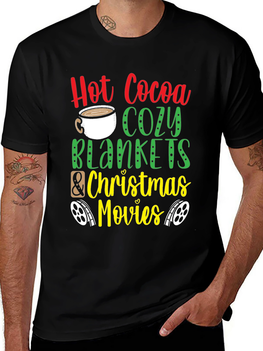 Hot Cocoa & Cozy Blankets Christmas Tee