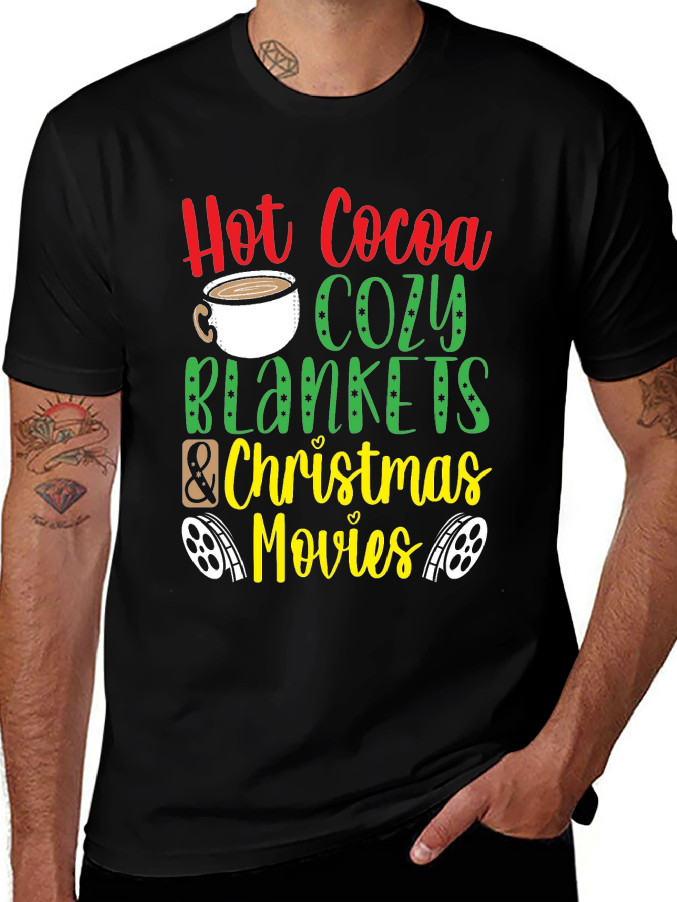 Hot Cocoa & Cozy Blankets Christmas Tee