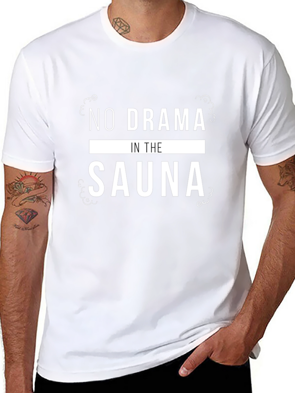No Drama In The Sauna Graphic Tee