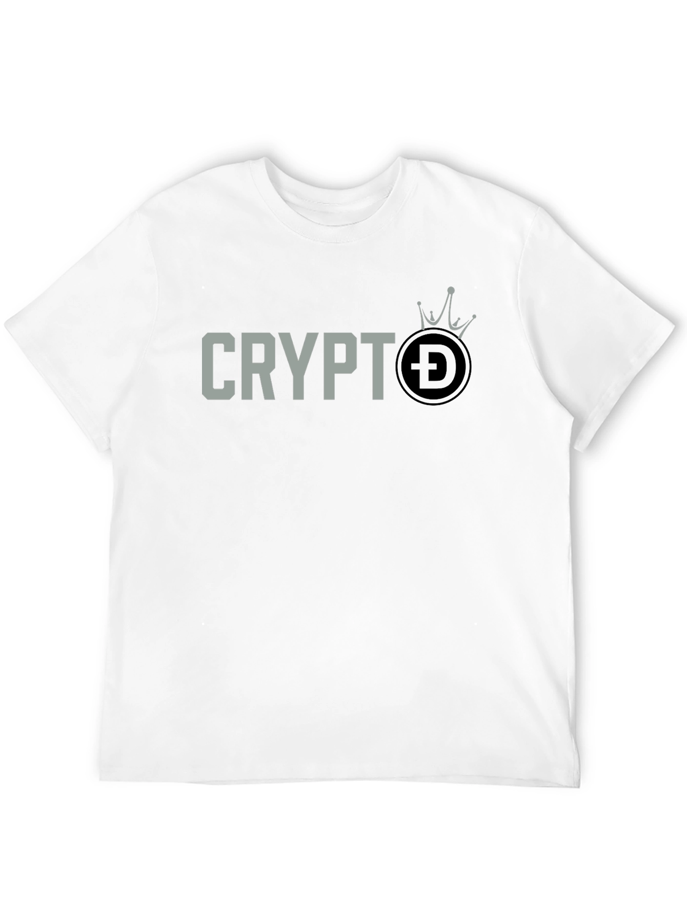 Crypto DOGE Crown T-Shirt - Black Graphic Tee